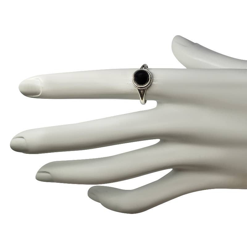 Black Onyx Sterling Silver Ring