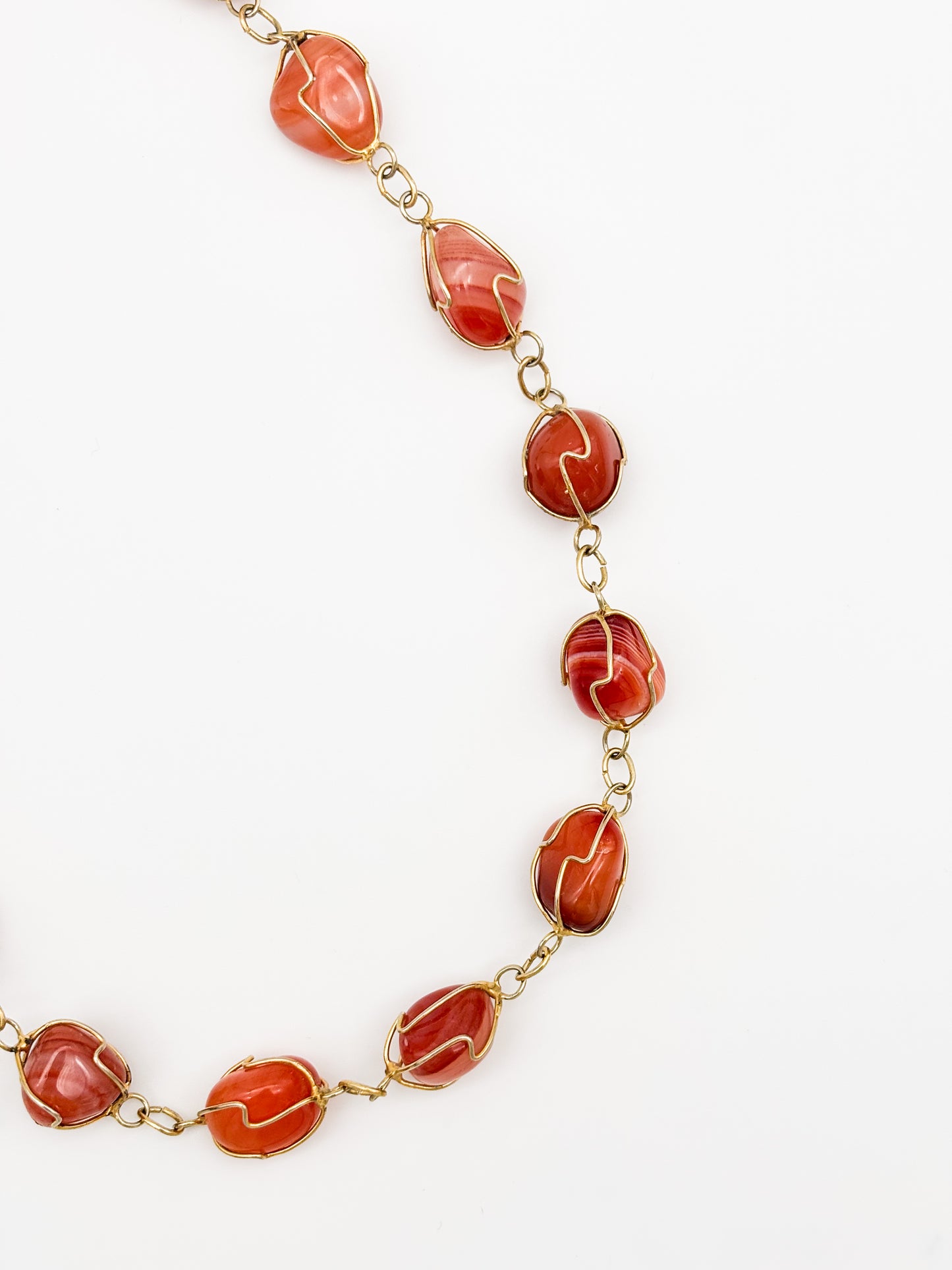 Wildflare Agate Gemstone Chain Necklace