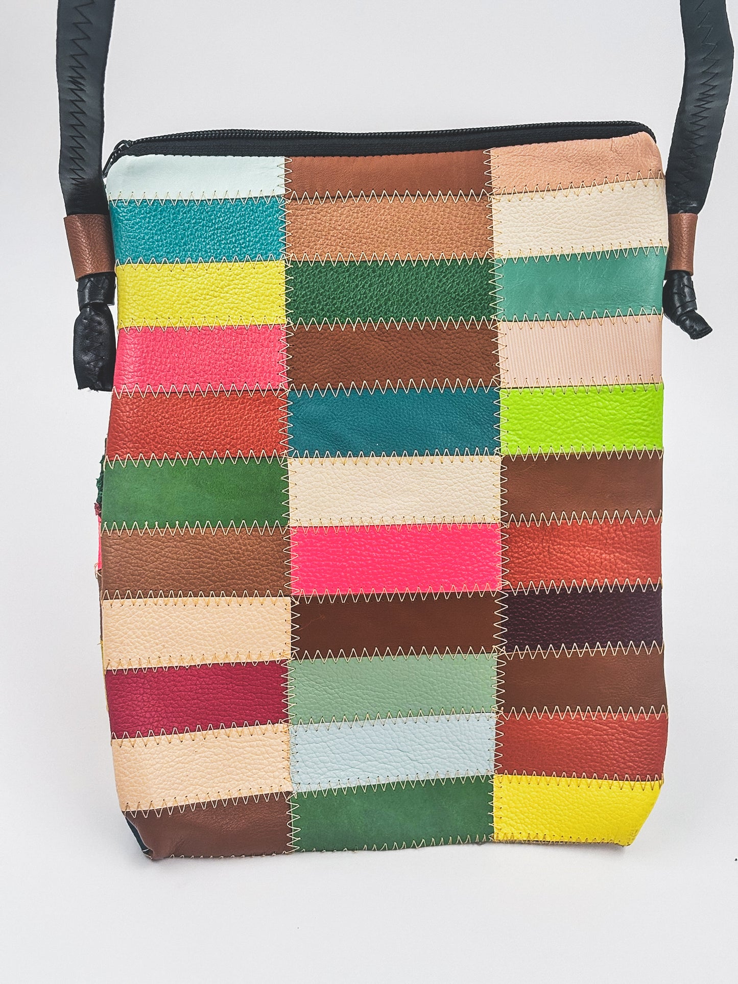 Patchwork Leather Crossbody - Medium