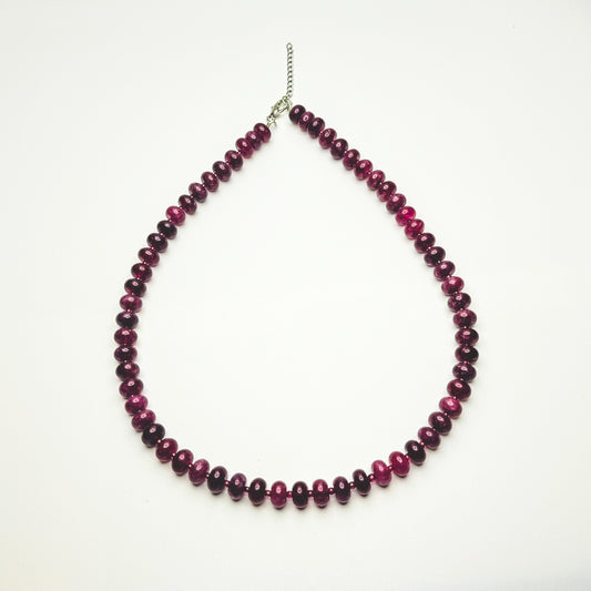 Garnet Beaded Necklace